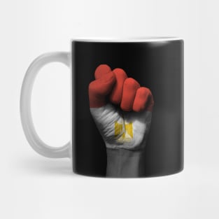 Flag of Egypt on a Raised Clenched Fist Mug